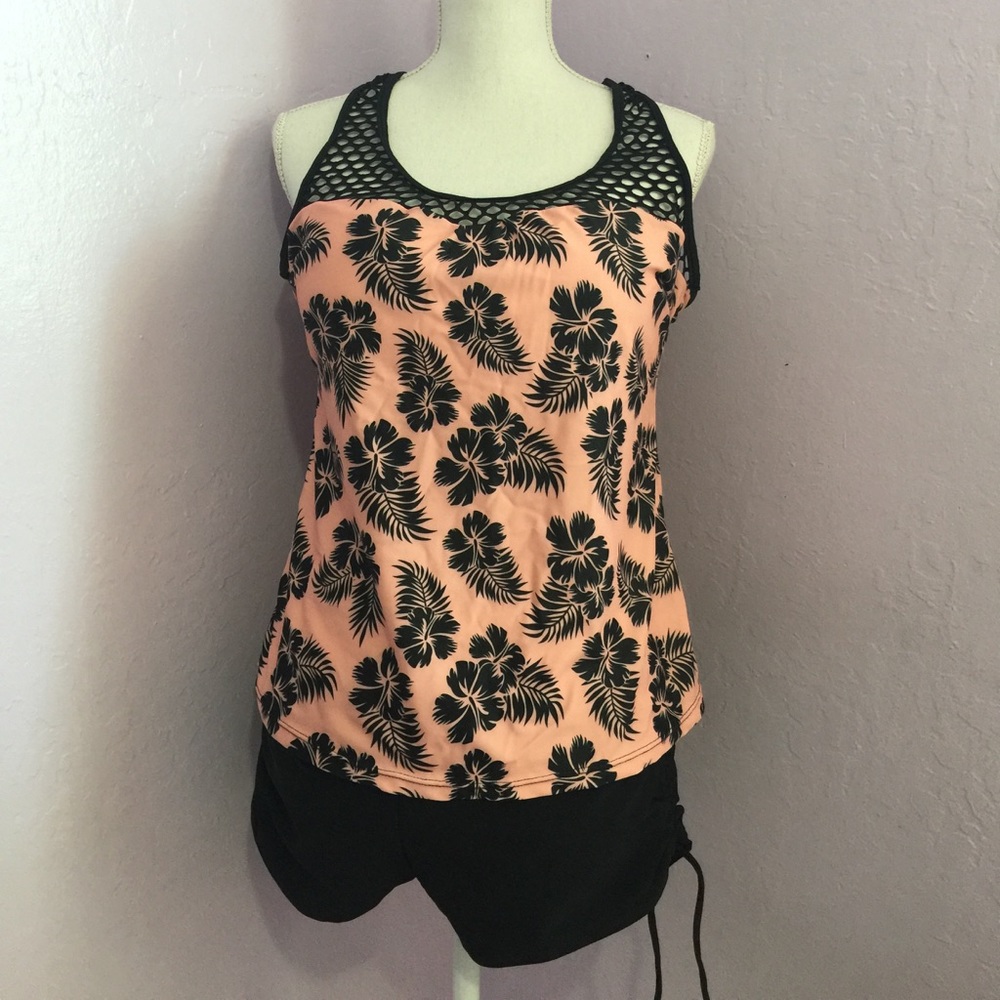 Pink Flower Swim Suit